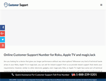 Tablet Screenshot of customer-supports.com